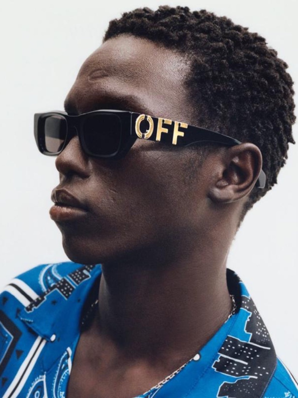 NWT Off-White FILLMORE Men Sunglasses Black Grey Square OERI124 FILLMORE 1007